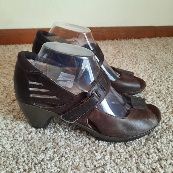 Merrell Cycling Evera Cross Bracken Brown Leather Heel Mary Jane J88896 Size 9 - Picture 3 of 16